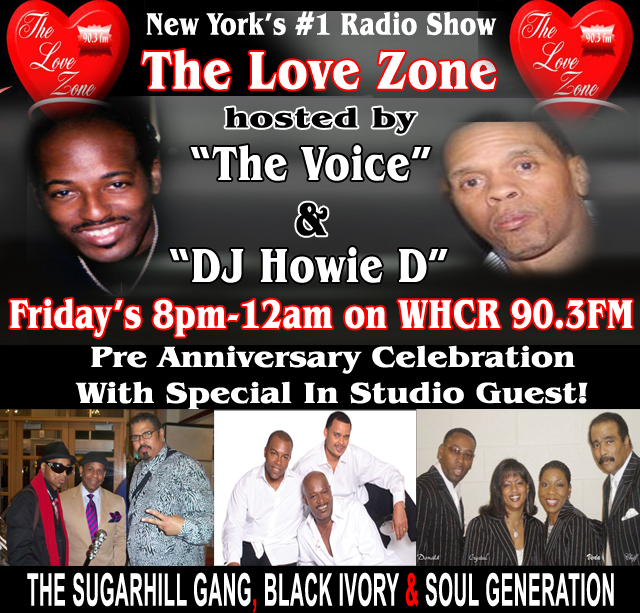 The Love Zone with Maurice THE VOICE Watts on WHCR 90.3FM